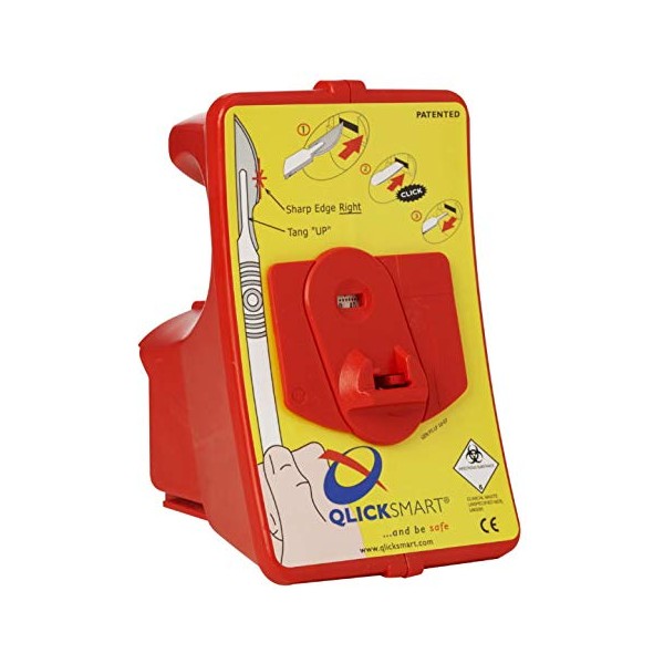 Dermaplaning BladeFLASK, Non-Sterile QLICKSMART Scalpel Blade Disposal