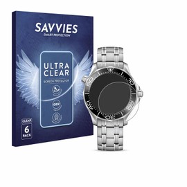 Savvies Screen Protectors for Omega Seamaster Diver 300M (42 mm) Ultra Transparent Pack of 6