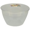 Just Pudding Basins Plastic Pudding Basin with Lid Large Clear