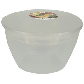 Just Pudding Basins Plastic Pudding Basin with Lid Large Clear 4 Pints 2.27l
