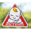 Baby on Board Vinyl Sticker 18cm x 16cm Black