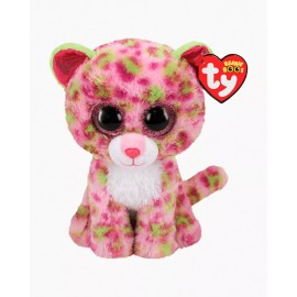 Ty Beanie Boos  LAINEY The Pink Spotted Leopard Cat 6" Glitter Eyes New MWMT's