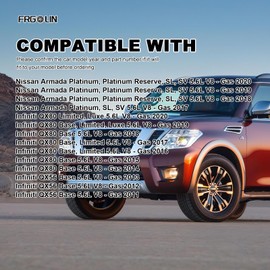 FRGOLIN Rear Air Suspension Compressor Pump Compatible with Infiniti QX56 2011-2013 QX80 2015-2020 Nissan armada 2017-2020 5.6L V8 Replaces 53400-1LA4C 53400-1LA4A