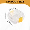 Aswalling 10Pcs Plastic Denture Tooth Box with Film Denture Storage