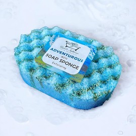 Adventurous Men Exfoliating Soap Filled Sponge | Body Scrub | Exfoliating Body Wash | Valentine's Day Gift for Him | Stocking Fillers | Shower Puff | Father's Day Gift | Men Body Wash