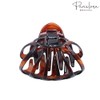 Parcelona French Octopus Large Wide Celluloid Acetate Tortoise Flat Teeth