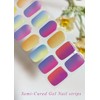 AutyaMee Semi Cured Gel Nail Strips (Rainbow Candy)-20 PCS Omber