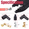 Ratchet Spark Plug Wire Crimper Set, Newdeli 25Pcs Spark Plug