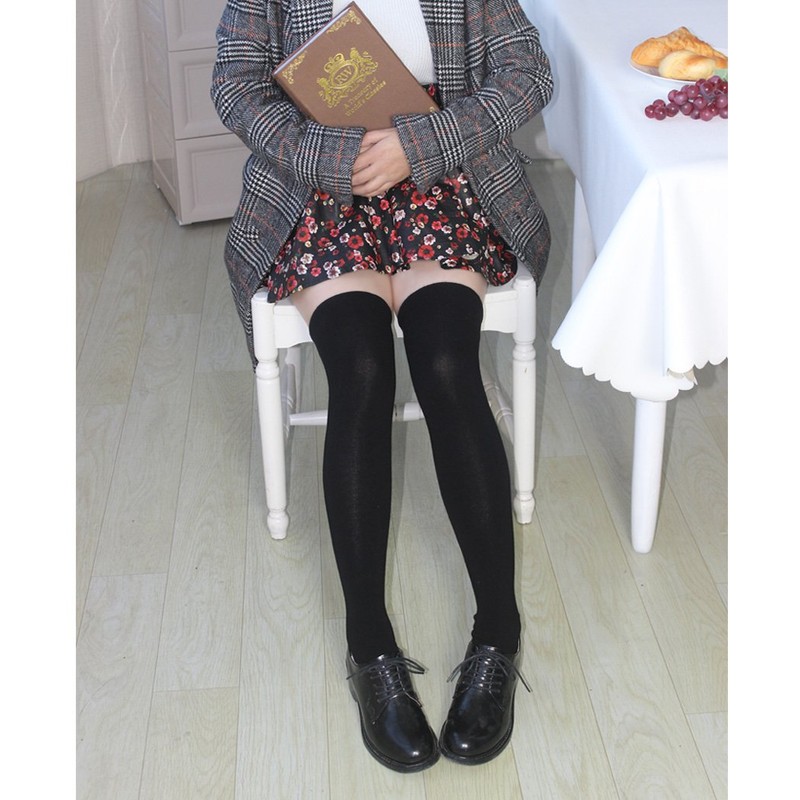 Oufancy Women's Thermal Over The Knee Socks, 2 Pair Set,
