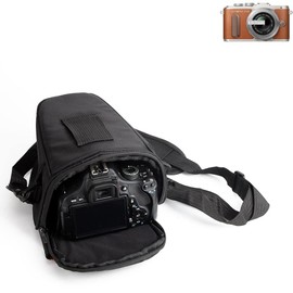For Olympus PEN E-P1 PL8: SLR Colt Camera Case Shoulder Bag for System Camera DSLM SLR, Bridge etc., Bag, Accessory Bag Belt Bag, Waterproof, Shockproof, Anti-shock Black K/S Trade (We Control in Germany)
