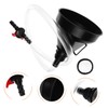 Gatuida 1set Long Flexible Oil Funnel Kit Valve Switch for