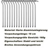 Pack of 15 Tent Pegs, 16 cm Camping Tent Pegs,