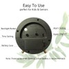 Table Clock Non-Ticking, Small Kids Alarm Clock Battery Operated Desk
