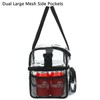 FlowFly Clear Bag Double Decker Lunch Bag for Stadium Events