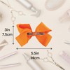 5.5 Inch Bow Clip - Light Orange
