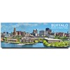 Buffalo Panoramic Fridge Magnet Niagara New York State Travel Souvenir