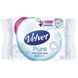 Velvet 42s Moist Toilet Tissue Wipe, 100 g