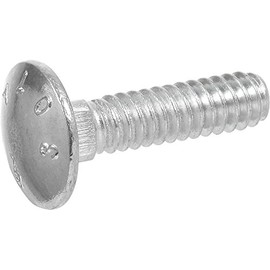 Hillman 239982 Carriage Bolt, 3/16 x 2-Inch, Steel, Zinc-Plated, Silver, 100-Pack