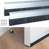 Hushee 2 Pack 36 Inches Brush Door Sweep, Aluminum Door