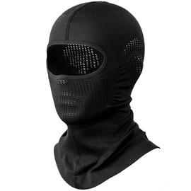 Mulor Balaclava Full Face Mask Balaclava Helmet Liner for Motorcycle Cycling Ski Mask for Men Women Breathable, 03 Black