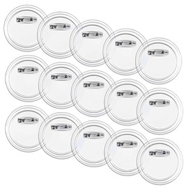 SGERUFZ 15 Pieces DIY Lapel Buttons Set, Buttons Make Yourself Without Button Machine, with Safety Pin, Button Lapel Pins for Children, Photo Clothing, Picture, Party, Name Tags