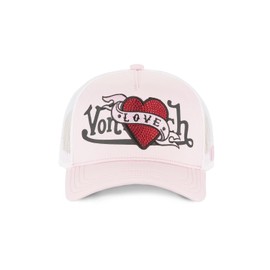 Von Dutch Men's and Women's Cap, Adjustable Trucker Cap, Pink, One size
