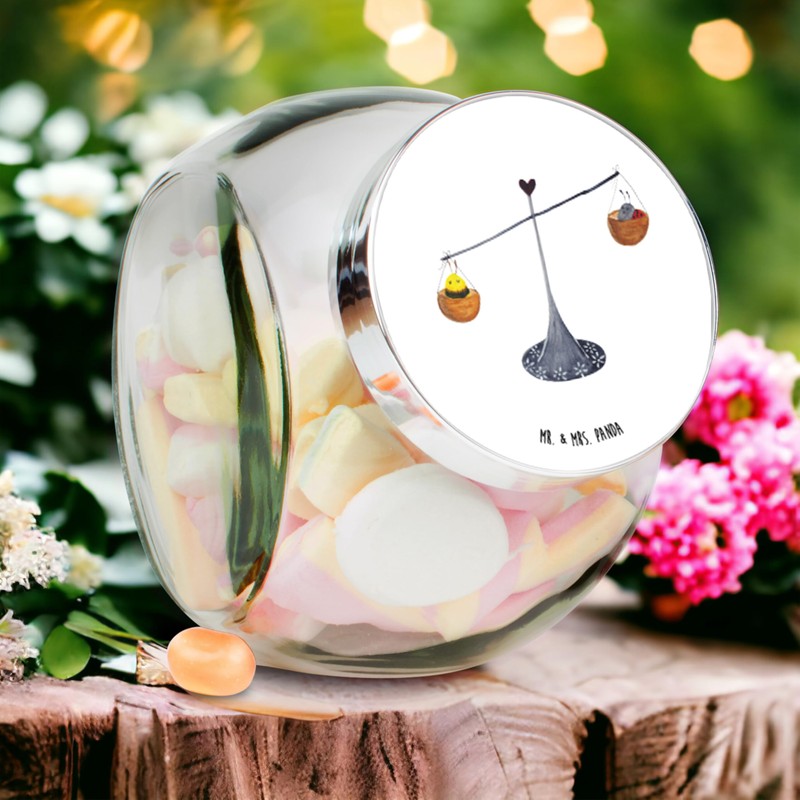 Mr. & Mrs. Panda Bonbonglas Sternzeichen Waage L 870ml -