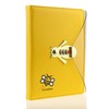 Mazeran Bee Shaped Combination Lock Journal, PU Leather Hard Cover
