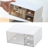 Large Desk Organizer Drawers Multipurpose Clear Stationery Cosmetic Storage Bins