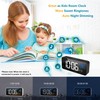 【2024 Upgraded】Digital Alarm Clock with Large Led Temperature Display, Portable