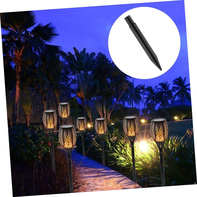 Mipcase Solar Light Ground Stakes Replacement Durable Outdoor Stakes for
