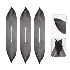 STOBAZA 20pcs Coat Hanger Set With Anti-Slip Foam Cover, Non-Slip Grips, Self-Sticking Wire Hangers, Padded Grey Sponge, Rotating Shoulder Pads, Wooden