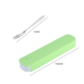 Forchette per frutta in acciaio inox, 20 pezzi, forchette per insalata con scatola di immagazzinaggio, forchetta per cocktail, torte, dolci, dolci, dolci
