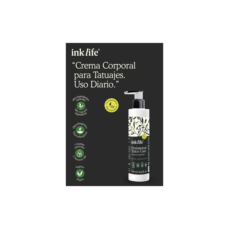 Ink Life Crema Cicatrizante Vegana Para Tatuaje Pack 3 Piezas