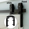 LTIYITL 34" Bi-Folding Sliding Barn Door Hardware Kit,Heavy Duty,Wall Mount