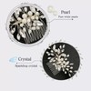 Qiansail Wedding Hair Combs Bride Pearl Rhinestone Hairpieces Bridal Hair