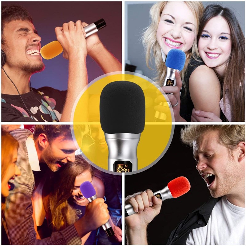 Kemxing Microphone Cover, 8-Pack, Non-Disposable Microphone Sponge Cover, Noise Prevention,