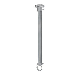 Shower Rods 12" Heavy Duty Ceiling Support (Polished Chrome)