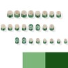 24 Pcs St. Patrick's Day Green French Tip Press on