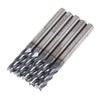 TINVHY 5PCS Milling Cutters with 4 Slots, 5/8in Diameter, 2in