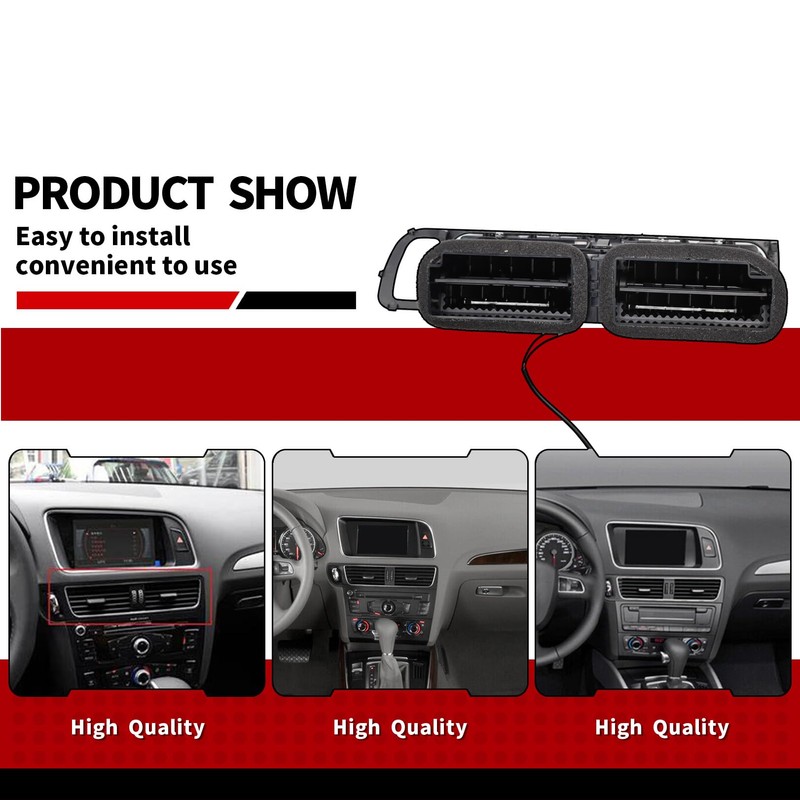 Nakkaa Car Center Console Dashboard Louver Conditioning Vent Assembly Compatible