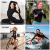 HovSiyla 3 Pack Women's Athletic Compression Long Sleeve Workout Tops