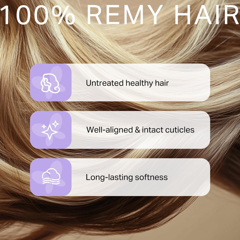 DOORES Tape Hair Extensions Real Human Hair, Balayage Chocolate Brown