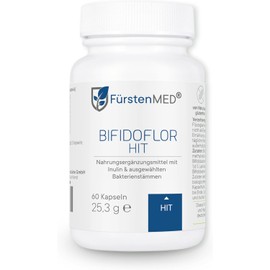 FürstenMED® Bioflor HIT - Lactobacillus and Bifidobacterium Capsules for Histamine Tolerance - 60 Stomach Juice-Resistant Capsules - High Dosage, Vegan & No Additives