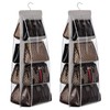 Lirex 2-Pack Handbag Hanging Purse Organizer for Closet, 8 Pocket