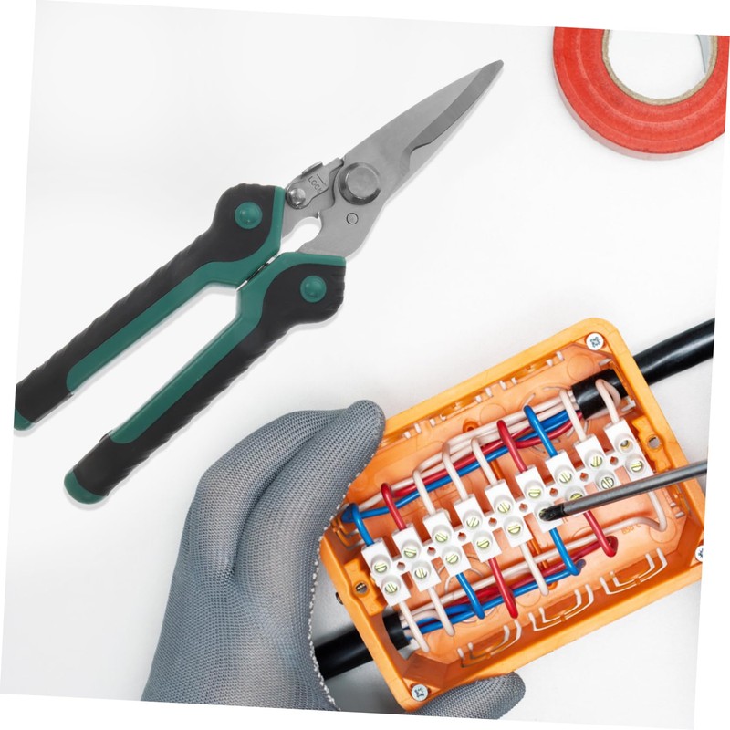 SHINEOFI 1Pc Light Green Cutter Durable Scissor with Slip Handle