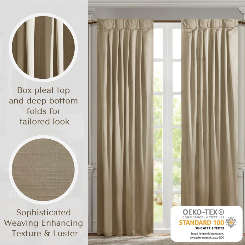 Croscill Classics Satin Single Piece Luxurious Curtain for Living Room