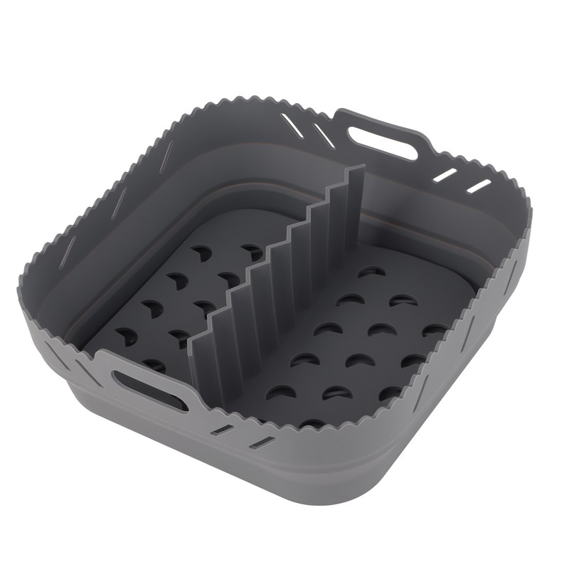 Square Air Fryer Silicone Baking Pan with Silicone Mat Air