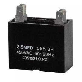 Mars Mini Split Capacitor - 2.5 mfd 2.5 uf - 450V - 4 Terminal - 50/60HZ