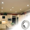 KingYH 8 Pack Recessed Light Frames Set GU10 MR16 Round